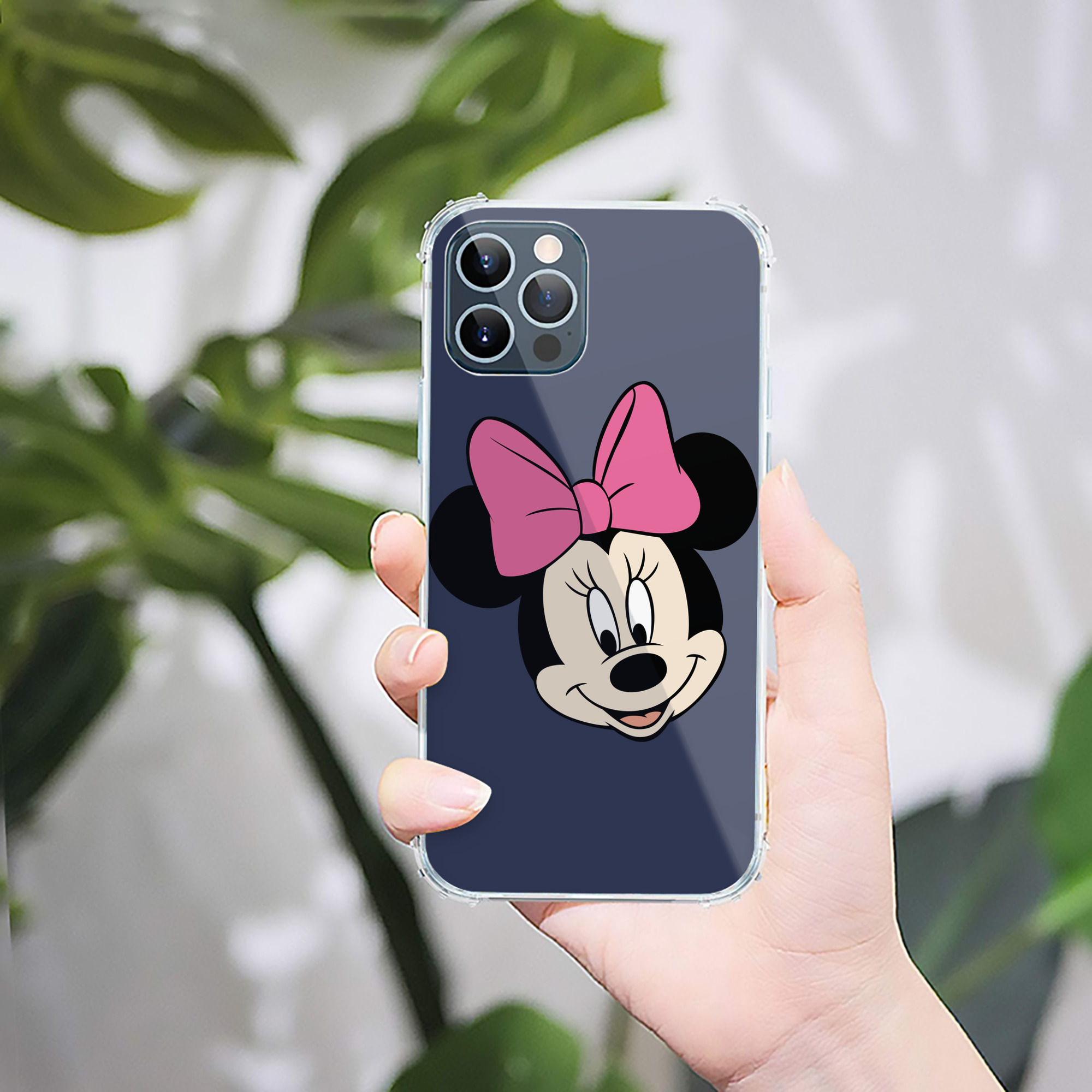 （画像用） ミッキーマウス Mickey Mouse 【iPhone 12シリーズ対応】透明スマホケース（クリアソフトケース）